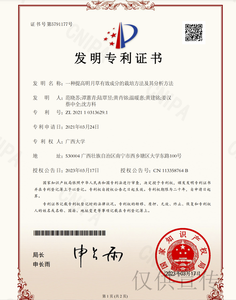 发明专利—— 一种提高明月草有效成分的栽培方法及其分析方法